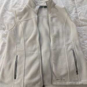 Eddie Bauer Women's White Fleece Vest